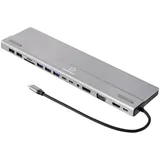 Renkforce USB-C® Dockingstation RF-DKS-902 Passend für Marke Dockingstations: Universal integrierter Kartenleser, USB-C® Power