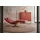 KAWOLA Relaxliege LETICIA Leder 0 x 0 x 0 cm rot mit Nackenkissen