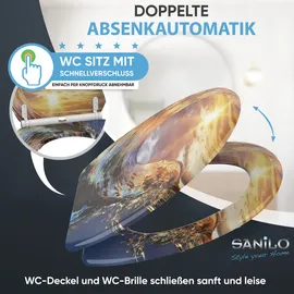 Sanilo Wave Absenkautomatik Bunt