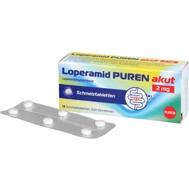 PUREN Pharma GmbH & Co. KG Loperamid PUREN akut 2 mg Schmelztabletten