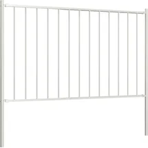 vidaXL Zaunelement mit Pfosten 1,7 x 1,25 m Weiß