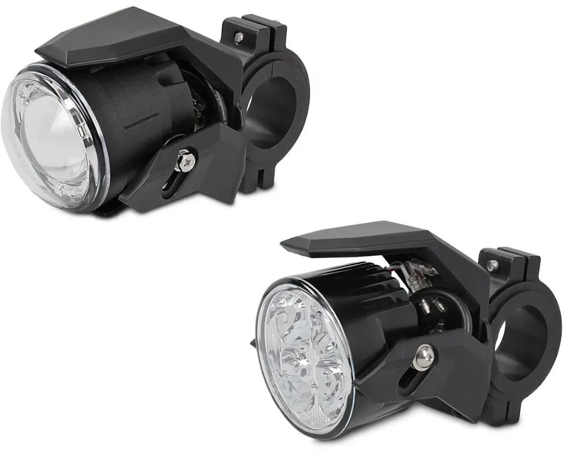 Set: Zusatzscheinwerfer LED S3 einzeln mit E-Zulassung + Zusatzscheinwerfer Halogen S2 Lumitecs einzeln mit E-Zulassung