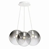 s.luce Orb Cluster 3-flg. 30 cm Rauch Verlauf/Weiß rund