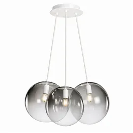 s.luce Orb Cluster 3-flg. 30 cm Rauch Verlauf/Weiß rund