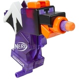 Nerf MicroShots Minecraft Ender Drache Mini-Blaster, Minecraft-Drachenmob-Design, inklusive 2 Offiziellen Nerf Elite-Darts, Grundierungsgriff, Mehrfarbig