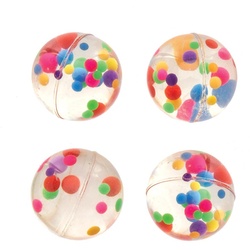 Flummis mit Regenbogenpunkten (pro Set 8) Mitgebsel