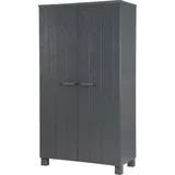 WOOOD Garderobenschrank »Dennis«, B 111 cm x 202 cm x 55 cm, 2-türig, grau