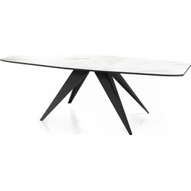 WFL GROUP Ausziehtisch 180 x 76 x 90 cm weiß