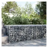 vidaXL Gabione mit Deckel 100 x 100 x 50 cm