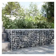 vidaXL Gabione mit Deckel 100 x 100 x 50 cm