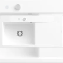 Villeroy & Boch Subway Style 60 Einbauspüle 336202R1 Becken links, mit Excenterbetätigung, 1000 x 510 mm, weiß Alpin