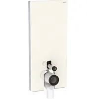 Geberit Monolith Sanitärmodul für Stand-WC, 114cm, Glas sand-grau, aluminium