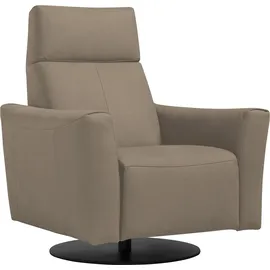 Egoitaliano Sessel »Blues Designsessel, Loungesessel,« drehbar, inkl. manuelle Relaxfunktion durch Push-Back-Mechanismus, grau