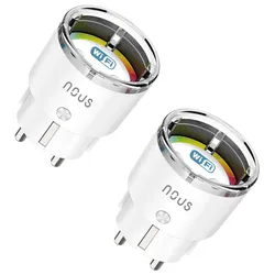 Nous A1 Smarte Steckdose, WLAN, 2er Set