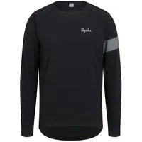 Rapha Trail Windblock Langarm-trikot - Black / Light Grey - S