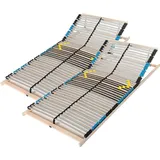 Ergonomischer 7 Zonen Lattenrost 160x200, Kopfteil mehrfach verstellbar, 42 Latten, Lattenrost aus Buchenholz, Germany, Selbstmontage,Traglast bis ...