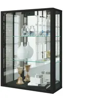MID.YOU Hängevitrine Udina in Schwarz