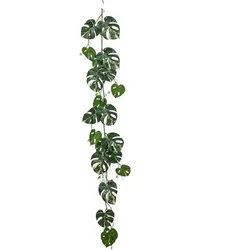 Kunstranke CREATIV GREEN "Splitphiloranke", grün, H:135cm, Kunststoff, Kunstpflanzen, mit üppigem Blattwerk