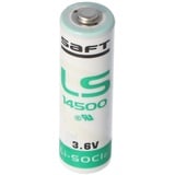 Saft LS 14500 Lithium Batterie Li-SOCI2, Size AA LS14500, FT25BT max. 2600mAh