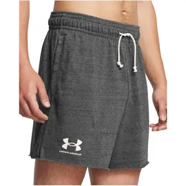 Under Armour Rival Terry 6in Short Herren - Castlerock / Onyx White S