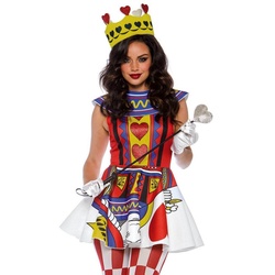 Leg Avenue Kostüm Kartenkönigin, Werde zur Königin der Spielkarten! rot M