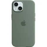 Apple Silikon Case mit MagSafe für iPhone 15 Zypresse (MT0X3ZM/A)