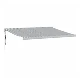 vidaXL Markise Einziehbar 400 x 300 cm anthrazit und weiß