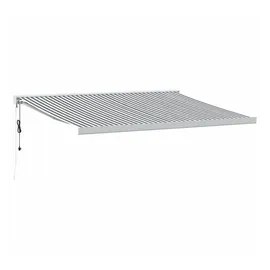 vidaXL Markise Einziehbar 400 x 300 cm anthrazit und weiß