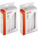 GoKi Geburtstagskerzen-Set 10 cm 10 St. weiß