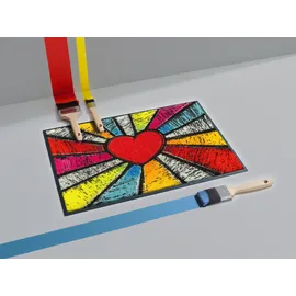 Wash+Dry Pop Art Heart 40 x 60 cm Rot