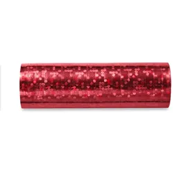 Glitzer Luftschlangen rot holografisch