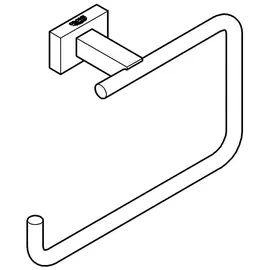 Grohe Essentials Cube Handtuchring Hard Graphite 40510AL1