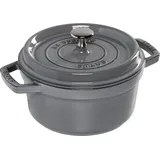 Staub Cocotte 20 cm rund graphitgrau