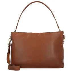 Plevier Structure Millau Schultertasche Leder 43 cm Laptopfach  braun