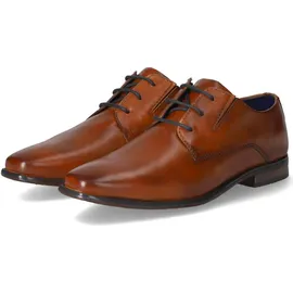 Bugatti Herren Businessschuhe, Männer Business Schnürer,Office,büro,Freizeit,Schnuerschuhe,Schnuerer,straßenschuhe,Cognac (6300),43 EU / 8.5 UK