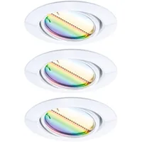 Paulmann LED Einbauleuchte Base 3er Set weiß Zigbee Coin Rund 90 mm 420lm RGBW