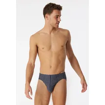 SCHIESSER Slip Baumwoll-Stretch gestreift blau M 2er Pack