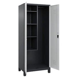 Californian Products CP Putzmittelschrank Classic Plus 080110-02 S10012 anthrazitgrau, lichtgrau 80,0 x 50,0 x 195,0 cm, aufgebaut