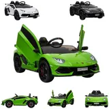 ES-Toys Elektro-Kinderauto Lamborghini Aventador SVJ grün (12 V)