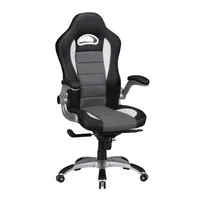 KADIMA DESIGN Chefsessel ergonomisch, Kopfstütze, klappbare Armlehnen, bis 120