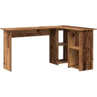 VidaXL Schreibtisch mit Regal Altholz Braun