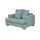 Soho Sessel Franka Webstoff 136 x 87 x 103 cm Grün mit Kissen