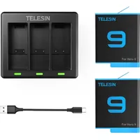 TELESIN + 2 Akkus Für GoPro Hero 12/hero 11/hero