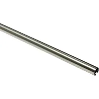 GARDINIA Gardinenstange mit Innenlauf Chicago 20 mm Edelstahl-Optik 240 cm