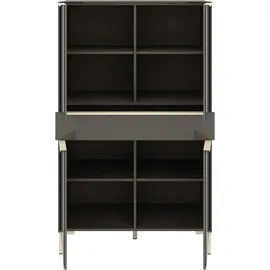 Set One by Musterring Highboard Reno 92 x 42 x 154 cm Grau
