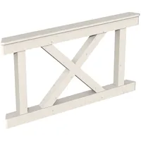 SKANHOLZ Brüstungsgeländer Andreaskreuz 150 x 84 cm Weiß