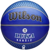 Wilson Basketball, NBA Player Luka Doncic, Dallas Mavericks, Outdoor und Indoor, Blau / Weiß