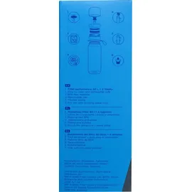Brita Active blau 2-Scheiben-Filterflasche - Silber