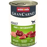 Animonda GranCarno Adult Rind & Entenherzen 24 x 400 g