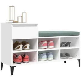 vidaXL Schuhregal 102 x 36 x 60 cm weiß / weiß